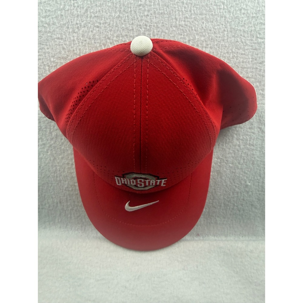 Nike Ohio State Buckeyes Legacy91 Dri-FIT Red On-Field Adjustable‎ Hat Cap FA21